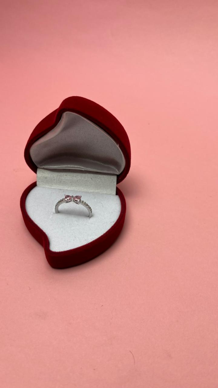 ring pandora bow  rosa