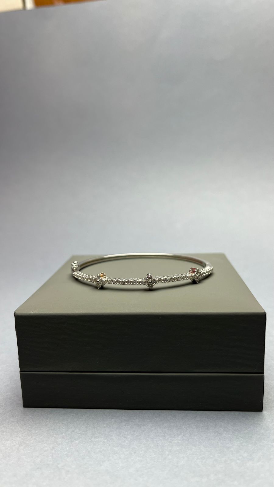 Gourmette Rivière فضة 925 مع نجوم لامعة